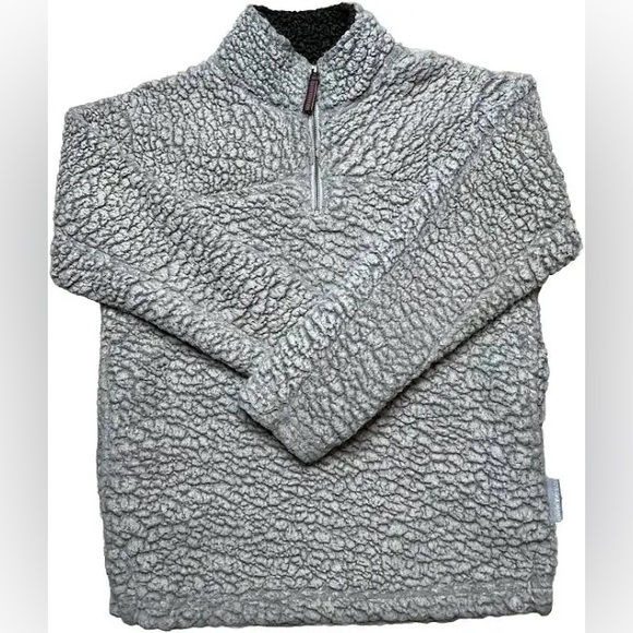Gray Teddy Jacket with Plush Texture and Elasticized Cuffs - Picture 1 of 8